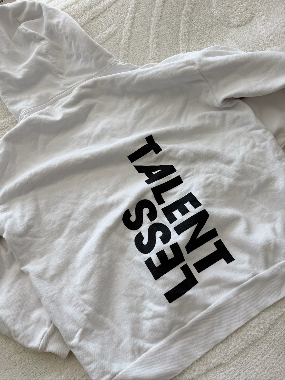 White TALENTLESS Hoodie